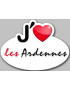 j'aime les Ardennes (15x11cm) - Sticker/autocollant