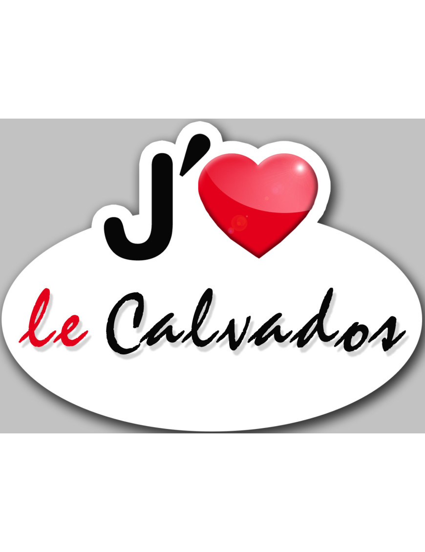 j'aime le Calvados (15x11cm) - Sticker/autocollant