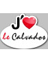 j'aime le Calvados (15x11cm) - Sticker/autocollant