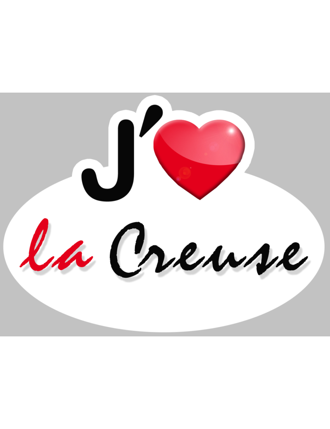 j'aime la Creuse (15x11cm) - Sticker/autocollant