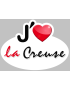 j'aime la Creuse (15x11cm) - Sticker/autocollant
