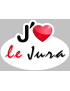 j'aime le Jura (15x11cm) - Sticker/autocollant