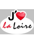 j'aime la Loire (15x11cm) - Sticker/autocollant