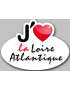 j'aime la Loire-Atlantique (15x11cm) - Sticker/autocollant