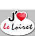 j'aime le Loiret (15x11cm) - Sticker/autocollant