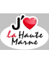 j'aime la Haute Marne (15x11cm) - Sticker/autocollant