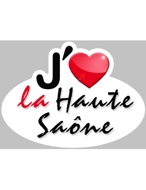 j'aime la Haute-Saône (15x11cm) - Sticker/autocollant