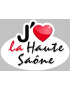 j'aime la Haute-Saône (15x11cm) - Sticker/autocollant