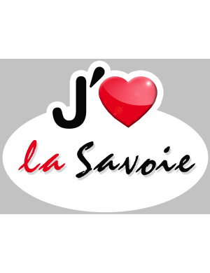 j'aime la Savoie (15x11cm) - Sticker/autocollant