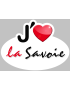j'aime la Savoie (15x11cm) - Sticker/autocollant