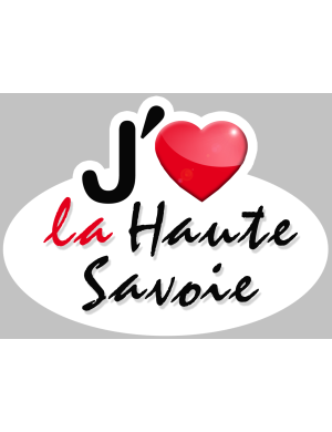 j'aime la Haute-Savoie (15x11cm) - Sticker/autocollant