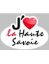 j'aime la Haute-Savoie (15x11cm) - Sticker/autocollant