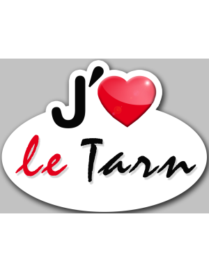 j'aime le Tarn (15x11cm) - Sticker/autocollant