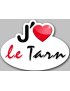 j'aime le Tarn (15x11cm) - Sticker/autocollant