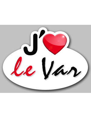 j'aime le Var (15x11cm) - Sticker/autocollant