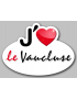 j'aime le Vaucluse (15x11cm) - Sticker/autocollant