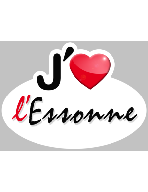 j'aime l'Essonne (15x11cm) - Sticker/autocollant