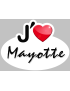 j'aime Mayotte (15x11cm) - Sticker/autocollant