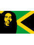 Bob Marley (5x3.3cm) - Sticker/autocollant) - Sticker/autocollant