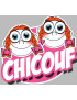 Chicouf soeurettes - 10x9cm - Sticker/autocollant