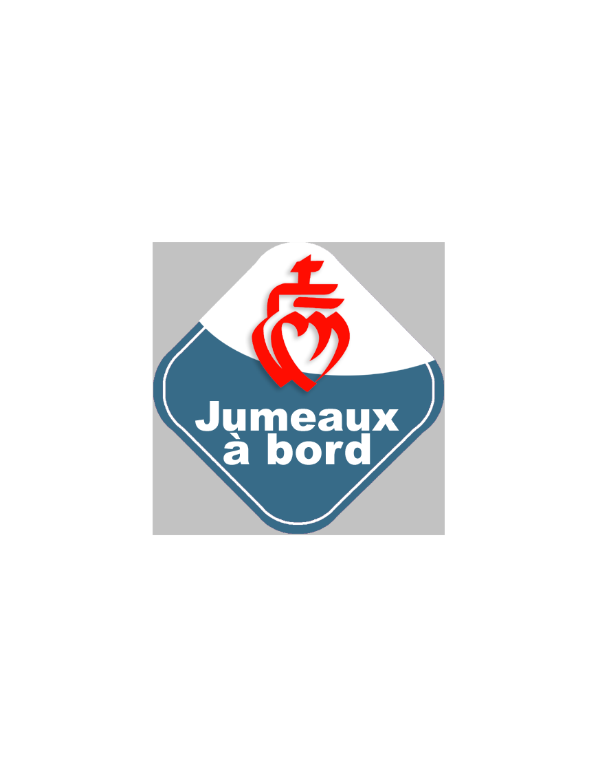 jumeaux à bord vendéen - 10cm - Sticker/autocollant