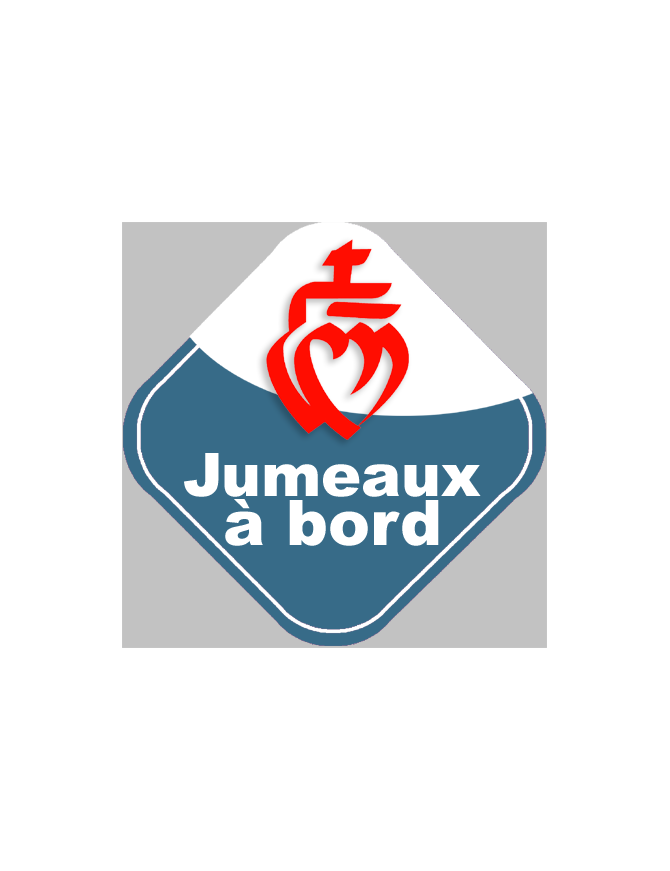 jumeaux à bord vendéen - 10cm - Sticker/autocollant