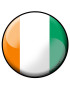 Ivoire rond - 10x10cm - Sticker/autocollant