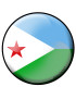 Djiboutie rond - 10x10cm - Sticker/autocollant