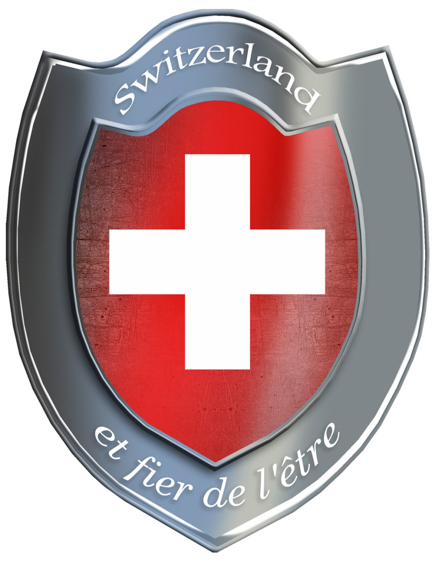 Suisse et fier de l'être - 5x4cm - Sticker/autocollant