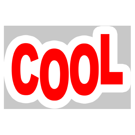 Autocollant (sticker): Autocollant cool A