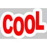 cool - 15x9.5cm - Sticker/autocollant