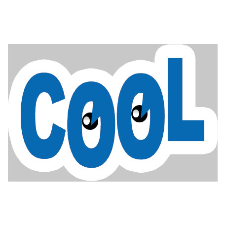 Autocollant (sticker): Autocollant cool yeux