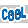 Autocollant (sticker): Autocollant cool yeux