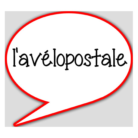 l'avélopostale - 10x9cm - Autocollant(sticker)