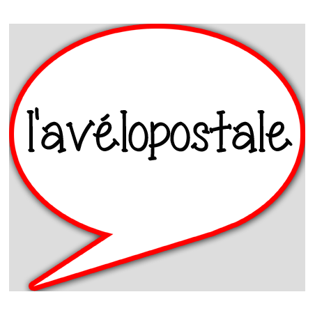 l'avélopostale - 10x9cm - Autocollant(sticker)