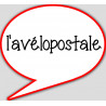 l'avélopostale - 10x9cm - Autocollant(sticker)