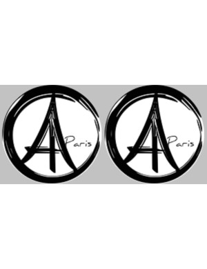 Paris - 2fois 5cm - Sticker/autocollant