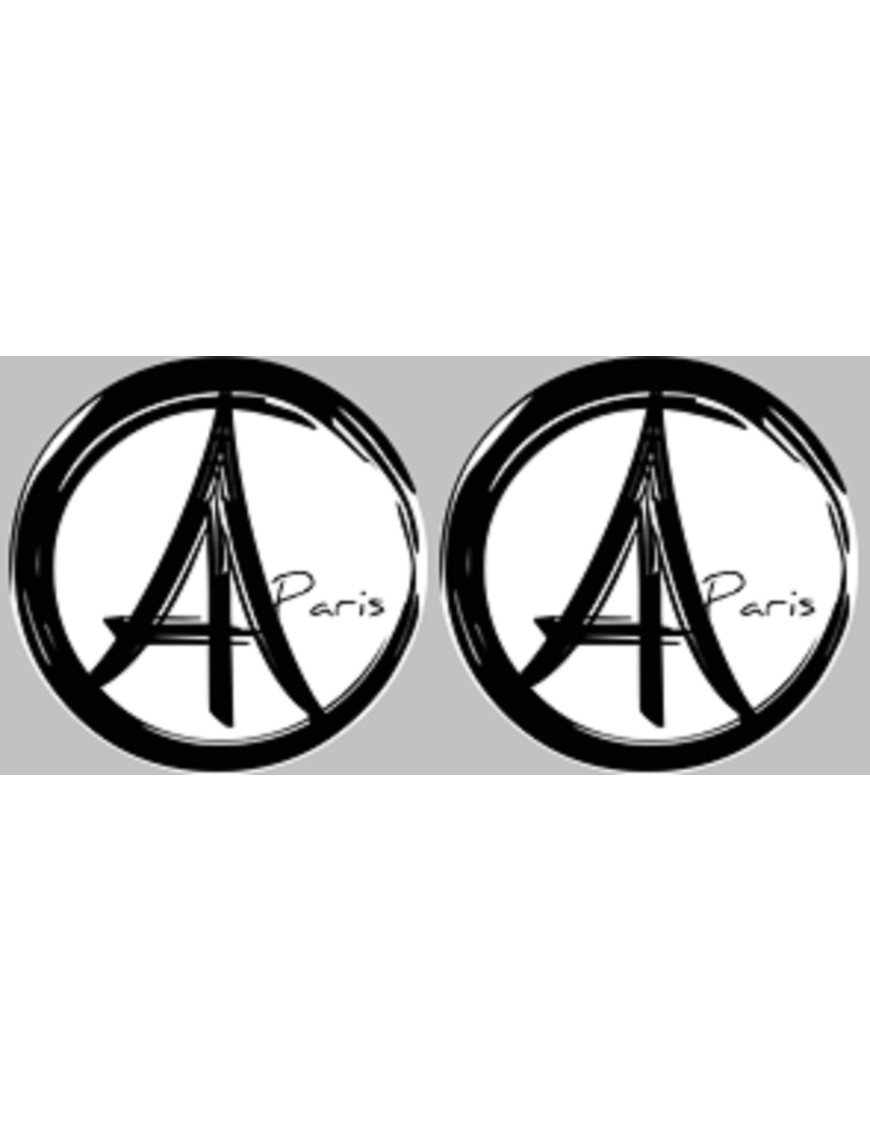 Paris - 2fois 5cm - Sticker/autocollant