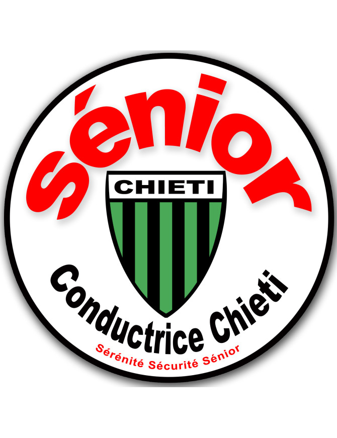 conducteur Sénior CHIETI - 15cm - Sticker/autocollant
