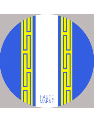blason de la Haute Marne - 15cm -Sticker/autocollant