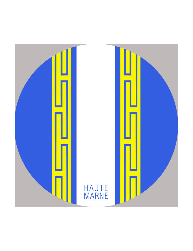 blason de la Haute Marne - 15cm -Sticker/autocollant