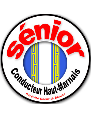 conducteur Sénior Blason Haut-Marnais - 10cm - Sticker/autocollant