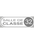 salle de classe 32 - 20x6.5cm - Sticker/autocollant