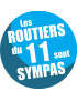 les routiers 11 de l'Aude sont sympas - 15cm - sticker/autocollant