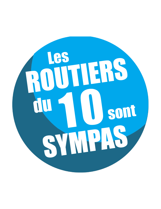 les routiers 10 de l'Aube sont sympas - 10cm - sticker/autocollant