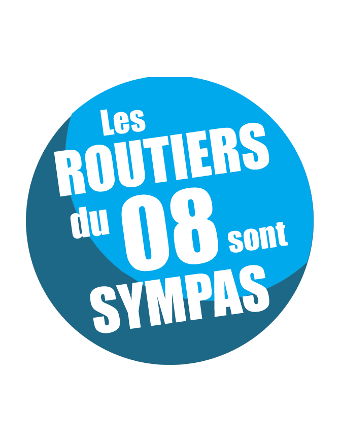 les routiers 08 des Ardennes sont sympas - 10cm - sticker/autocollant