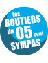 les routiers 05 des Hautes Alpes sont sympas - 15cm - Sticker/autocoll
