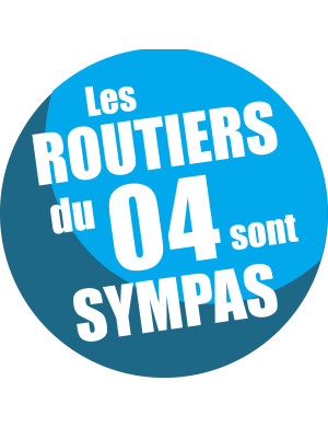les routiers 04 des Alpes de Haute Provence - 20cm - Sticker/autocolla