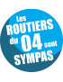 les routiers 04 des Alpes de Haute Provence - 20cm - Sticker/autocolla