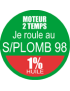SANS PLOMB 98 mélange 1 pourcent - 10cm - Sticker/autocollant